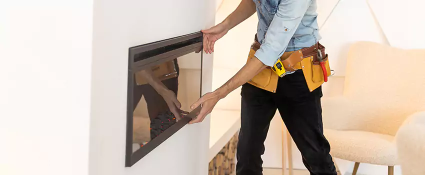 Metal Fireplace Installation in Seal Beach, California