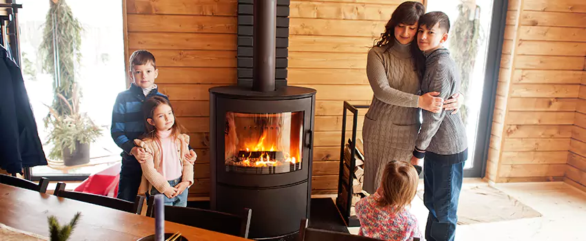 Morso Cast Iron Fireplace Insert Installation in Seal Beach, California
