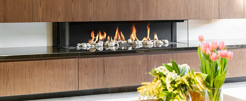 Double-height Fireplace Design Refurbishment in Seal Beach, California
